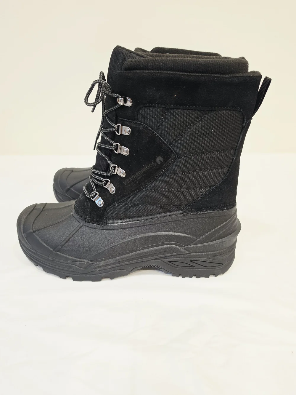 Weatherproof Black Men's Insulated Waterproof Winter Boots